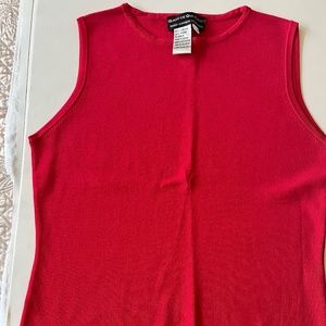 Joseph A. QU’EST-CE QUE C ‘ EST? Crew Neck Sweater Tank sz L